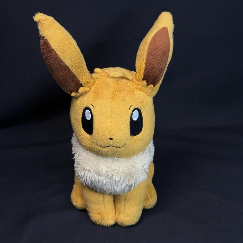 Pokemon Eevee Plush Stuffed Animal Toy Sanei Brown Small Sitting Collectible